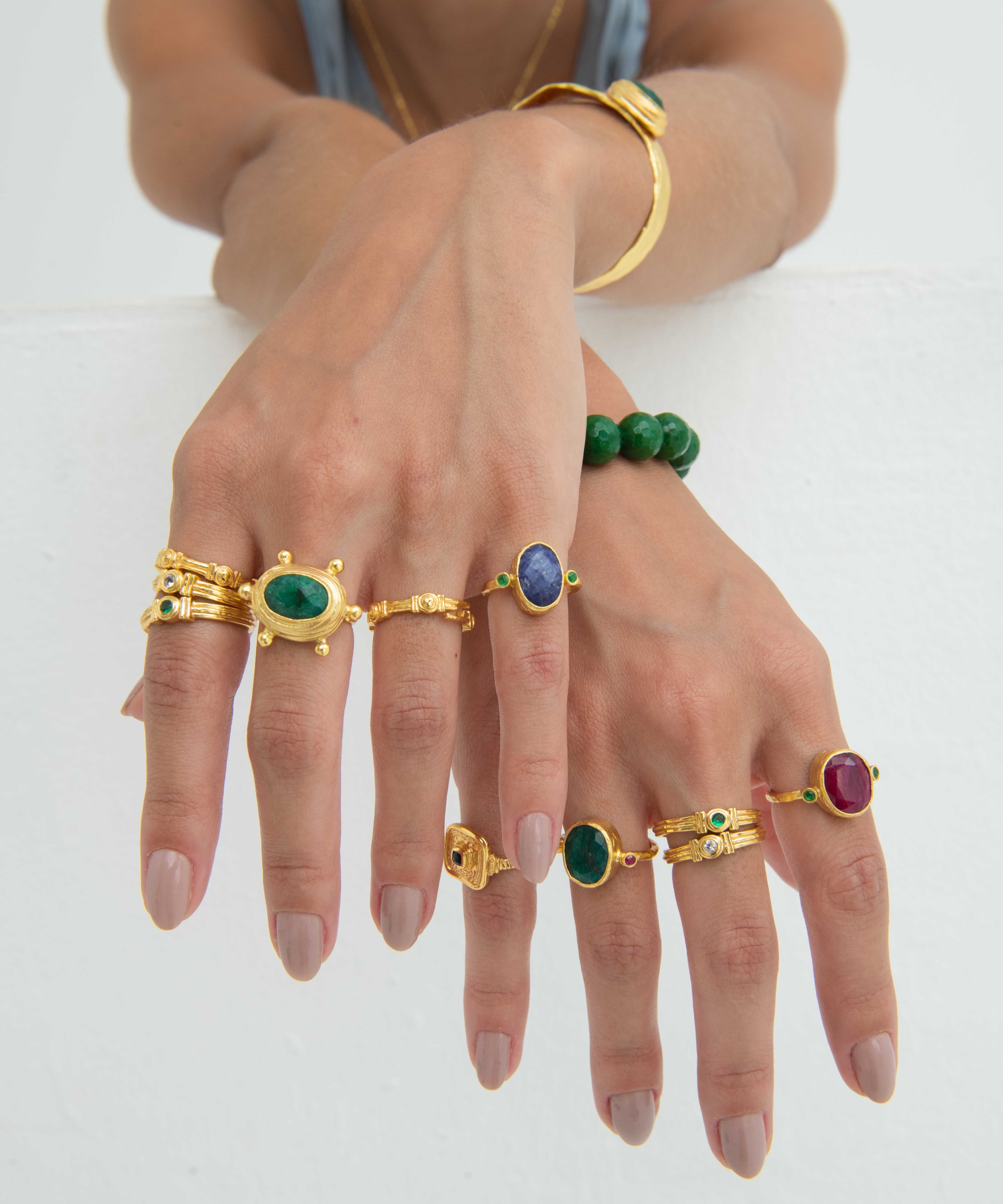 Tennis Stacking Ring Set