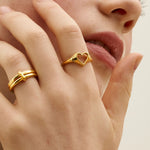 Outline Heart Stacking Ring | Ottoman Hands Jewellery