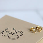 Outline Heart Stud Earrings | Sustainable Jewellery by Ottoman Hands