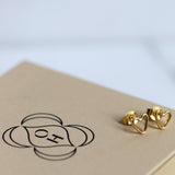 Outline Heart Stud Earrings | Sustainable Jewellery by Ottoman Hands