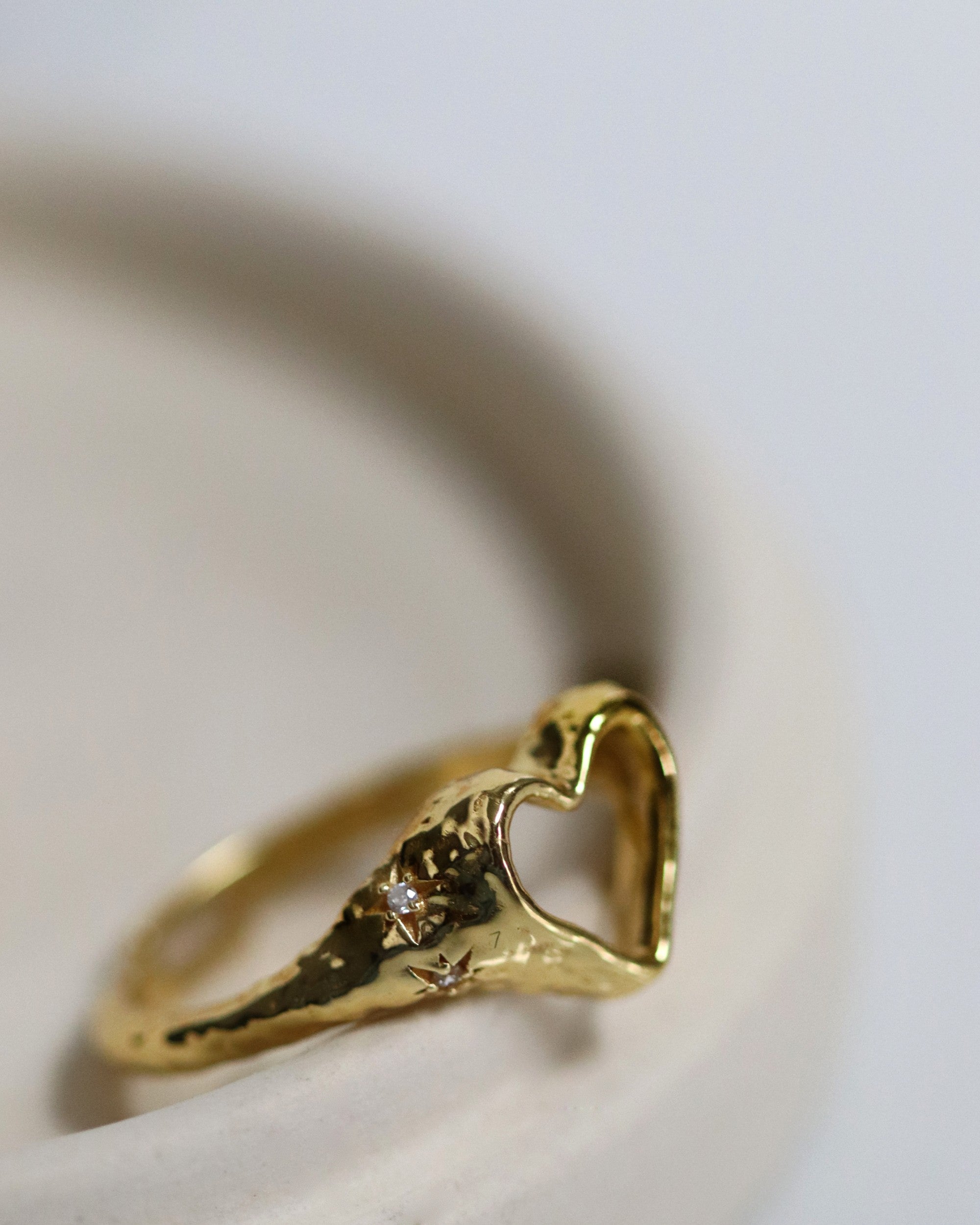 Outline Heart Stacking Ring | Ottoman Hands Jewellery