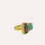 Nerissa Labradorite and Aqua Chalcedony Cocktail Ring | Sustainable Jewellery by Ottoman Hands