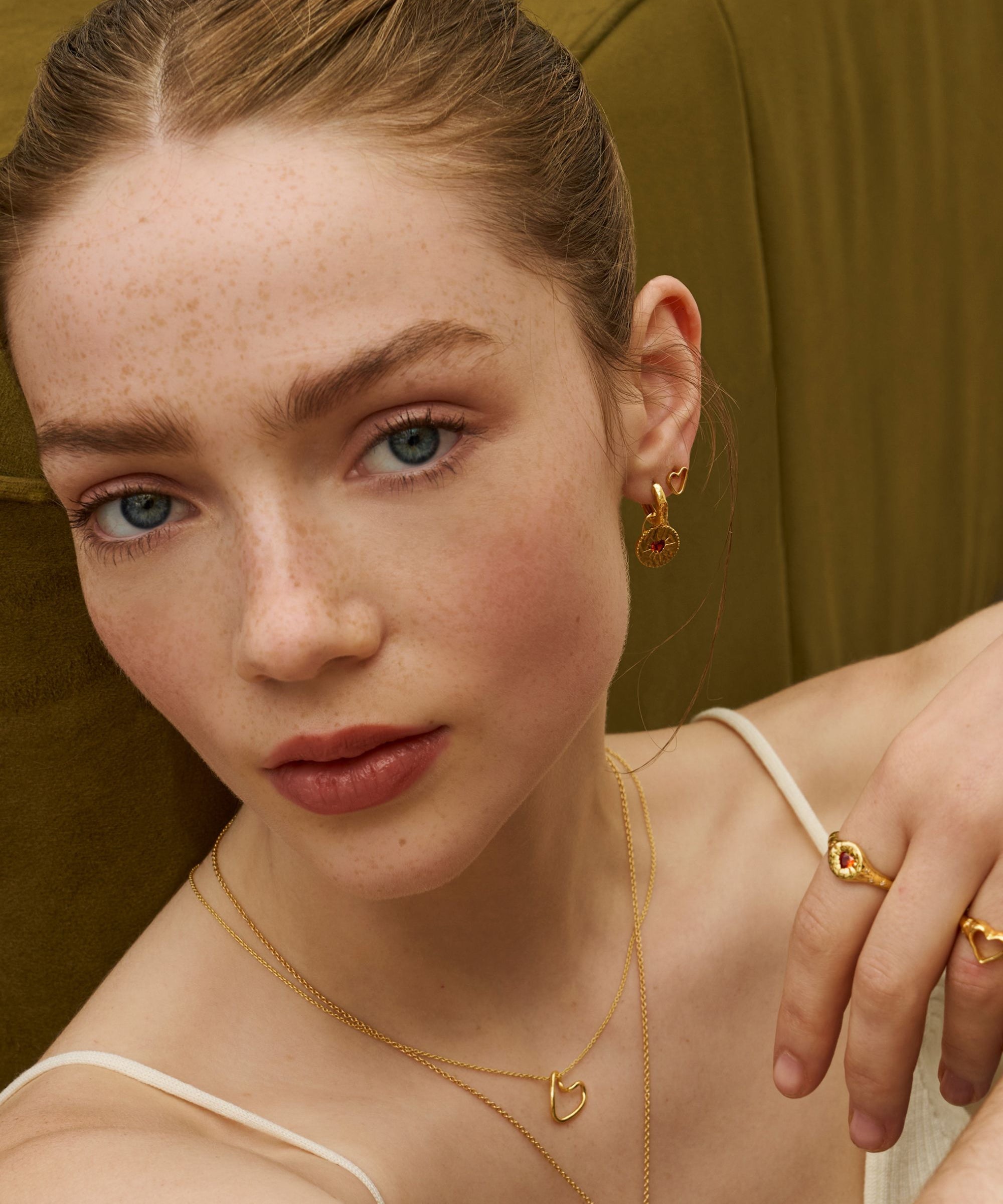 Outline Heart Pendant Necklace | Ottoman Hands Jewellery