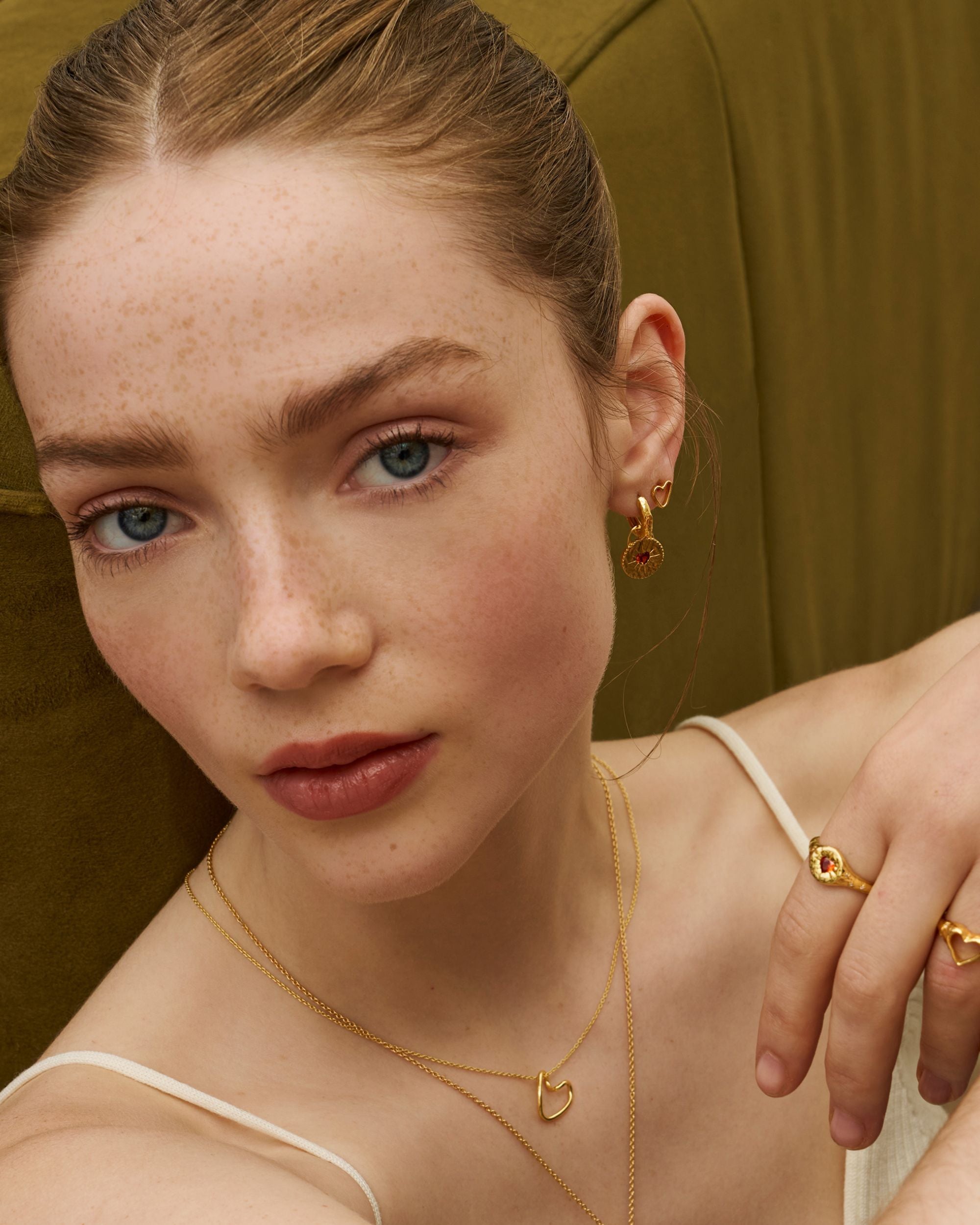 Outline Heart Pendant Necklace | Ottoman Hands Jewellery
