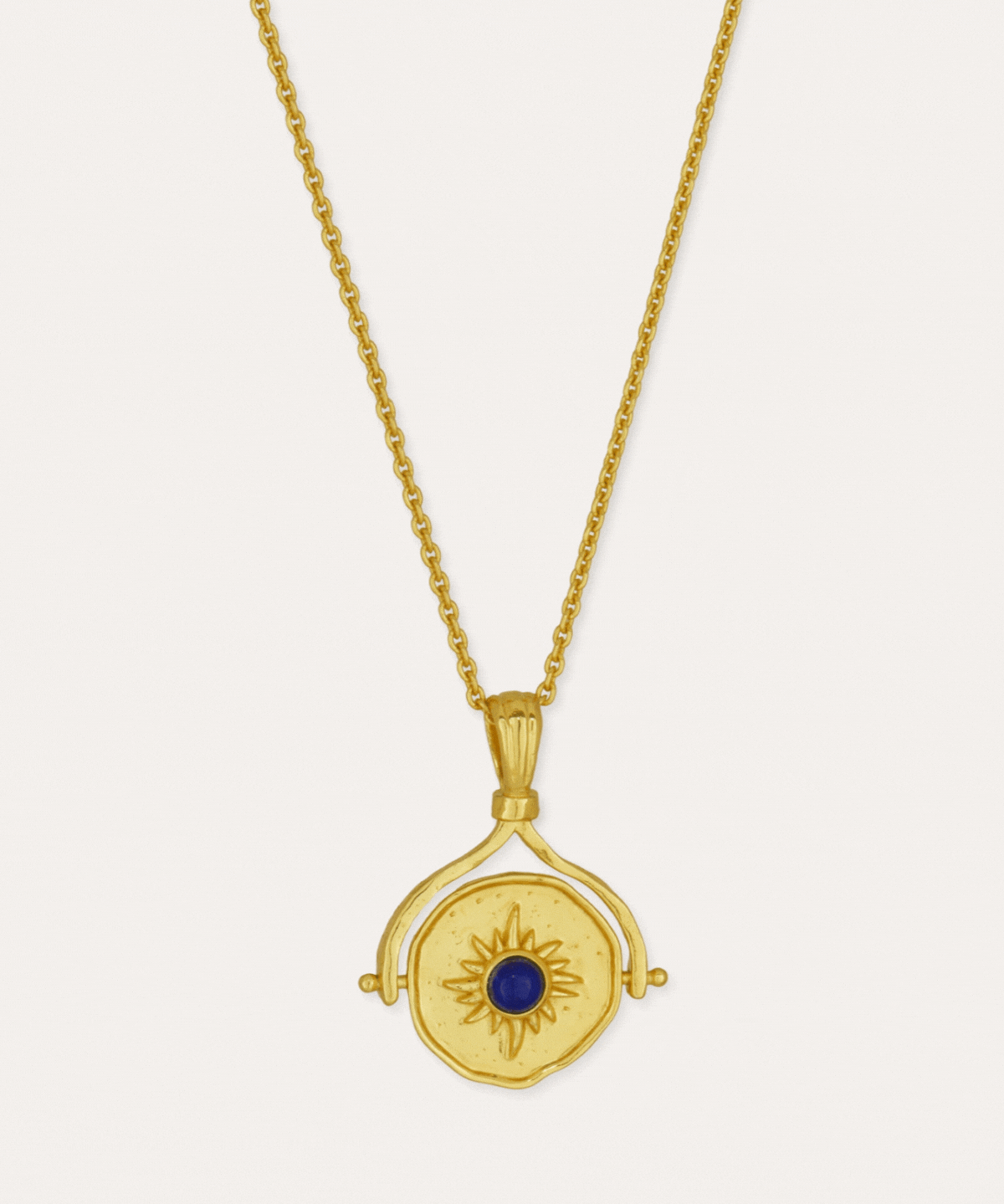 Lapis Star Rotating Pendant Necklace | Sustainable Jewellery by Ottoman Hands