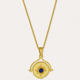Lapis Star Rotating Pendant Necklace | Sustainable Jewellery by Ottoman Hands