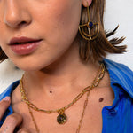 Elise Lapis Drop Stud Earrings | Sustainable Jewellery by Ottoman Hands