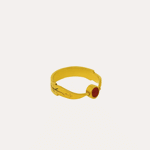 Rotating Agate Olive Leaf Ring | Sustainable Jewellery by Ottoman Hands