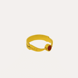Rotating Agate Olive Leaf Ring | Sustainable Jewellery by Ottoman Hands