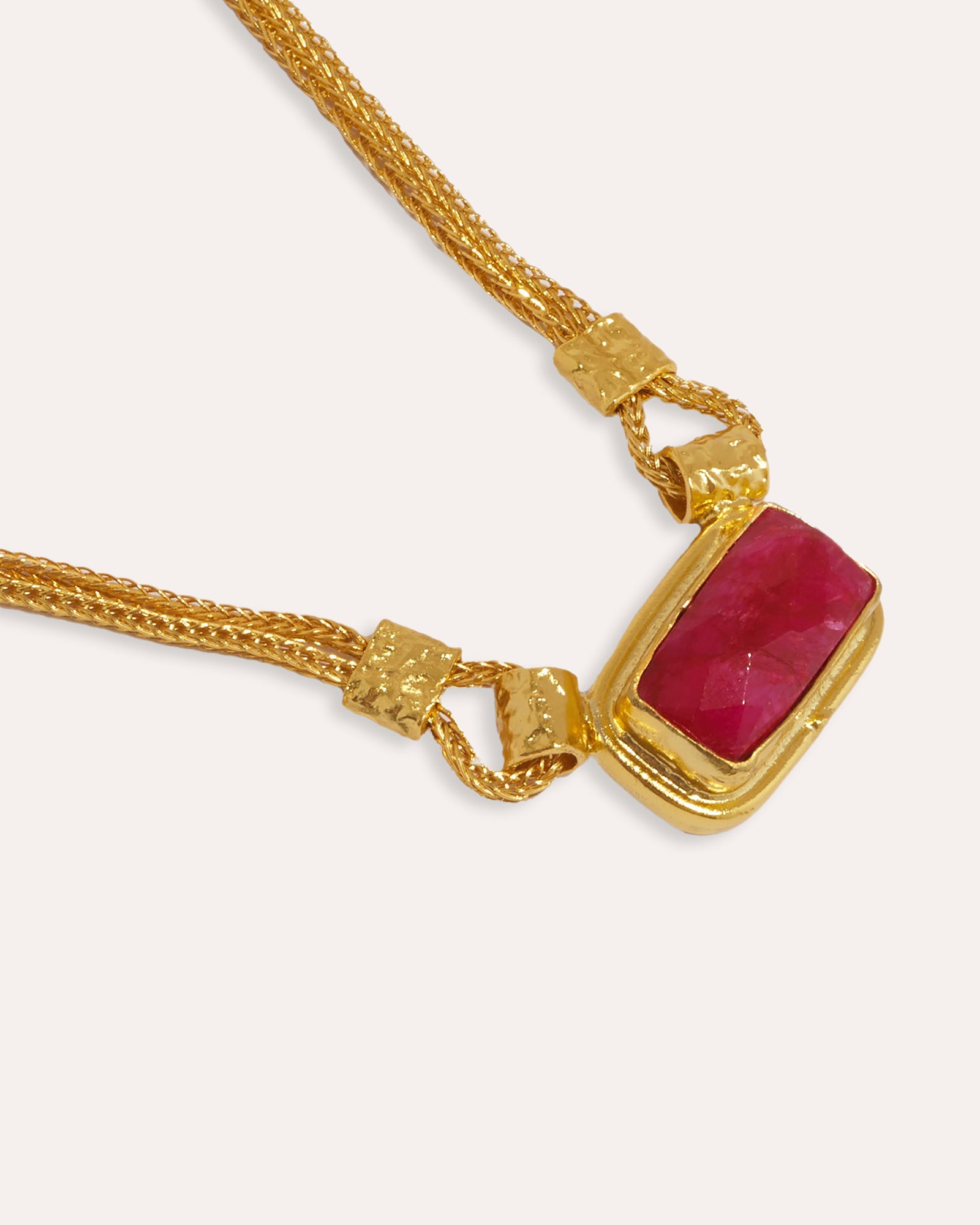 Ruby Chain Necklace | Sustainable Jewellery by Ottoman Hands