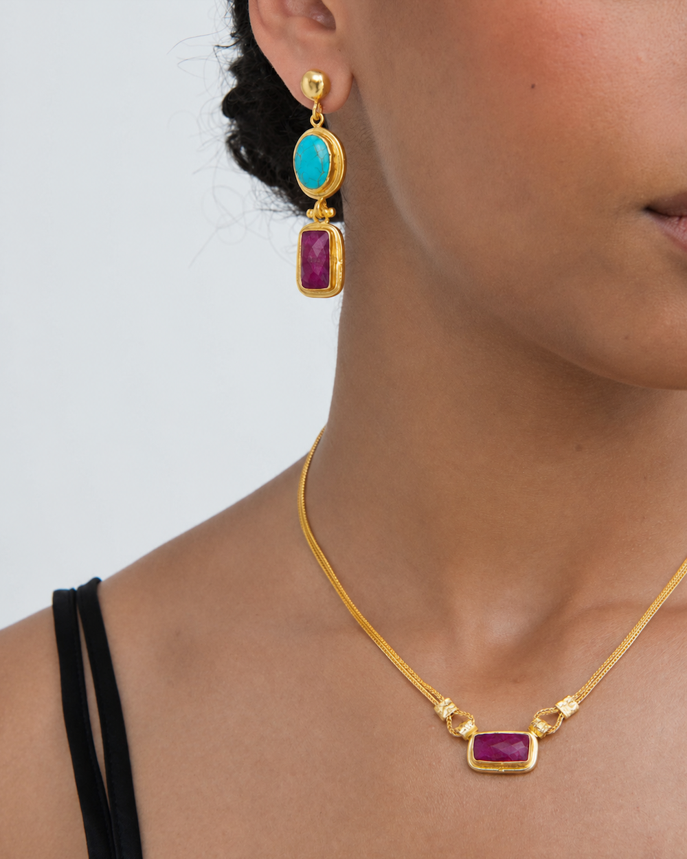 Ruby Chain Necklace | Sustainable Jewellery by Ottoman Hands