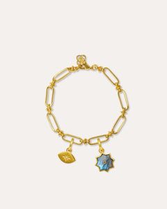 Labradorite Star & Crystal Eye Charm Bracelet Set | Sustainable Jewellery by Ottoman Hands
