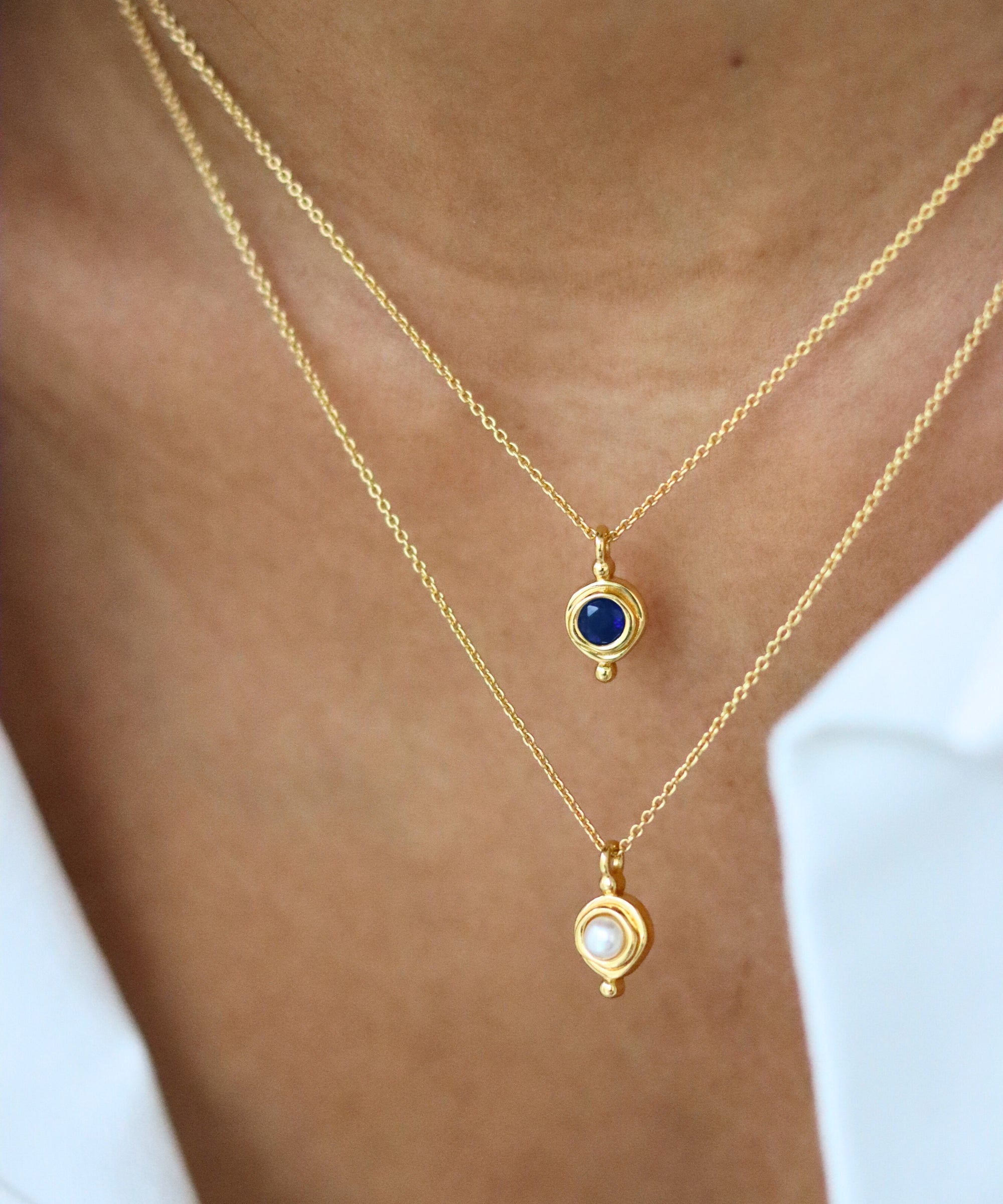 September Birthstone Pendant Necklace | Ottoman Hands Jewellery
