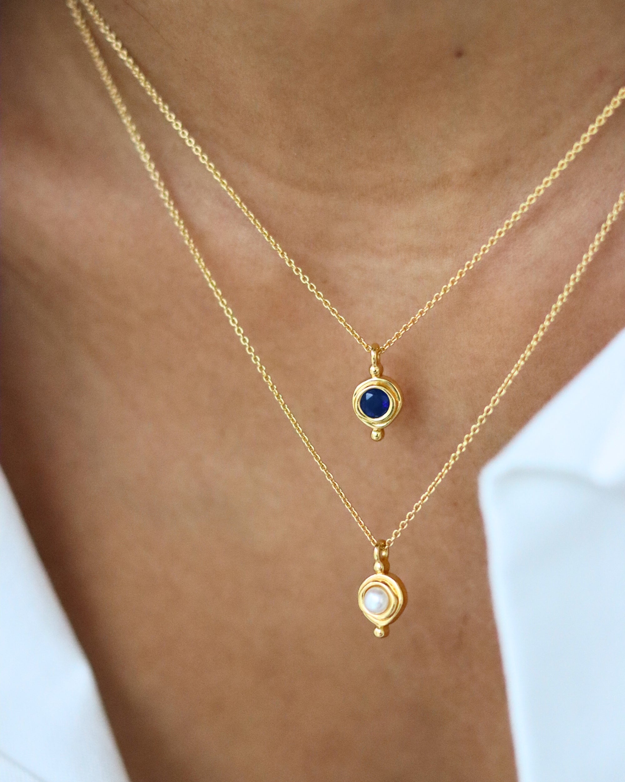 September Birthstone Pendant Necklace | Ottoman Hands Jewellery