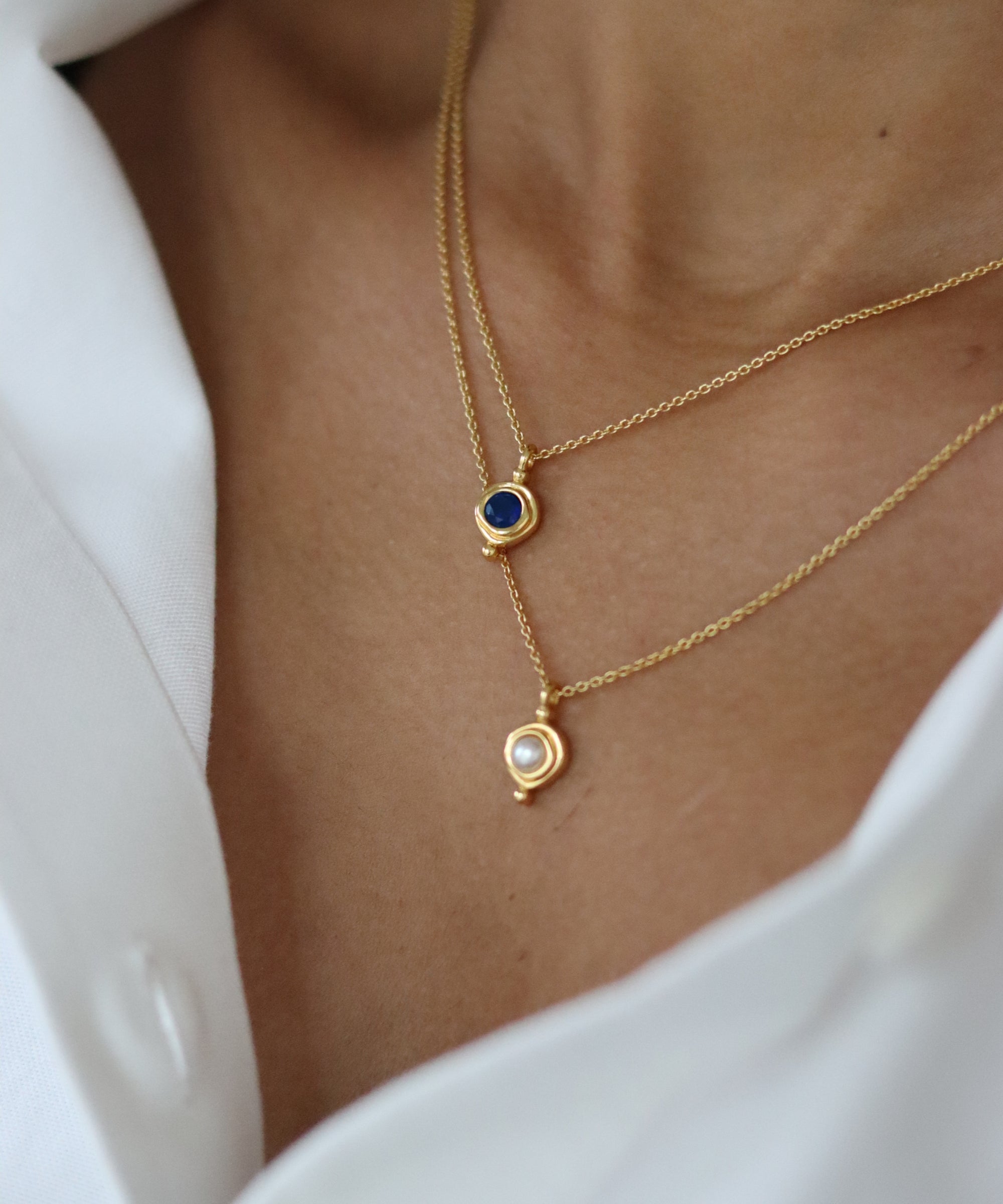 September Birthstone Pendant Necklace | Ottoman Hands Jewellery