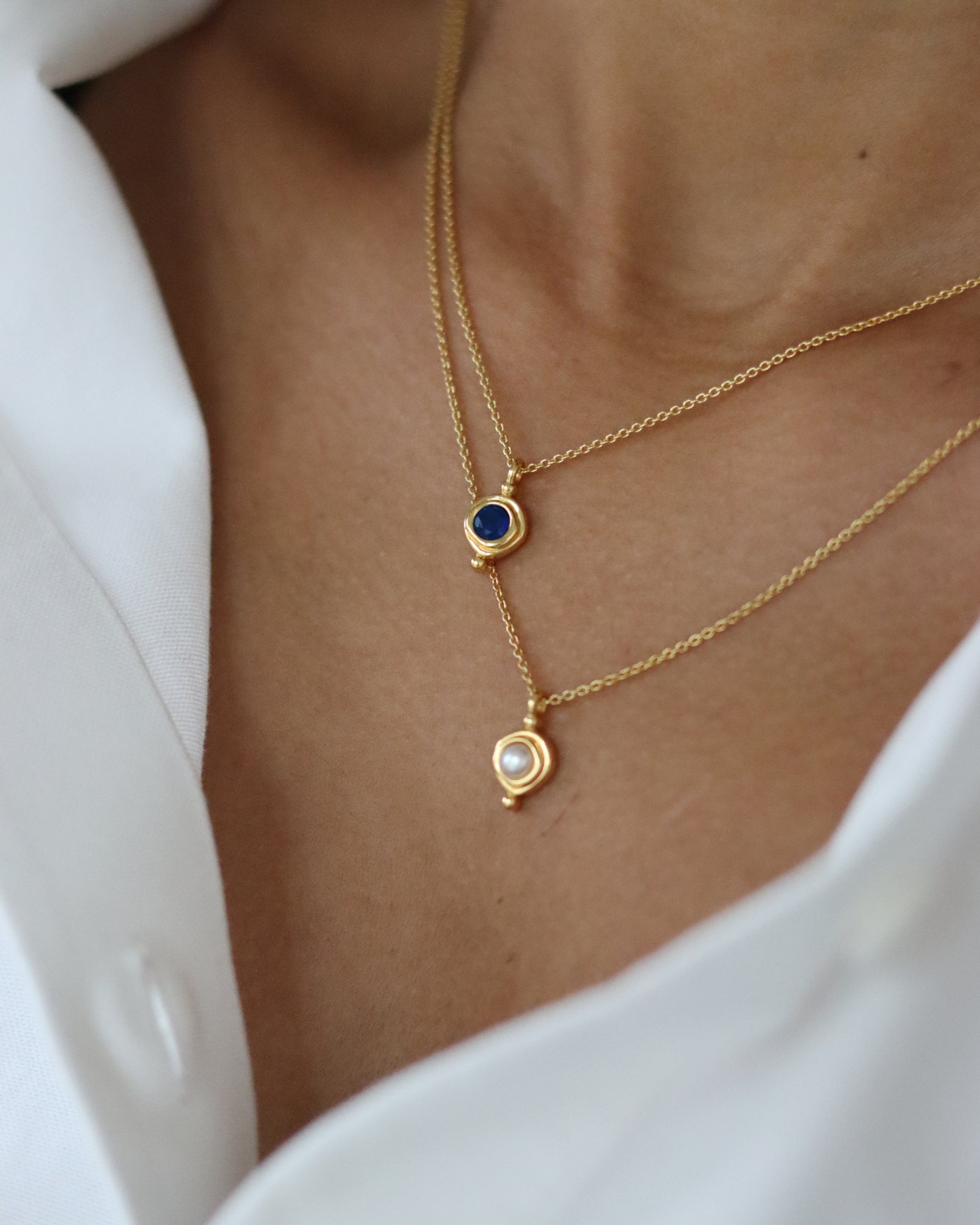 September Birthstone Pendant Necklace | Ottoman Hands Jewellery