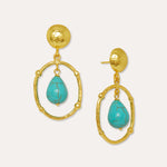 Sloane Turquoise Drop Stud Earrings | Ottoman Hands