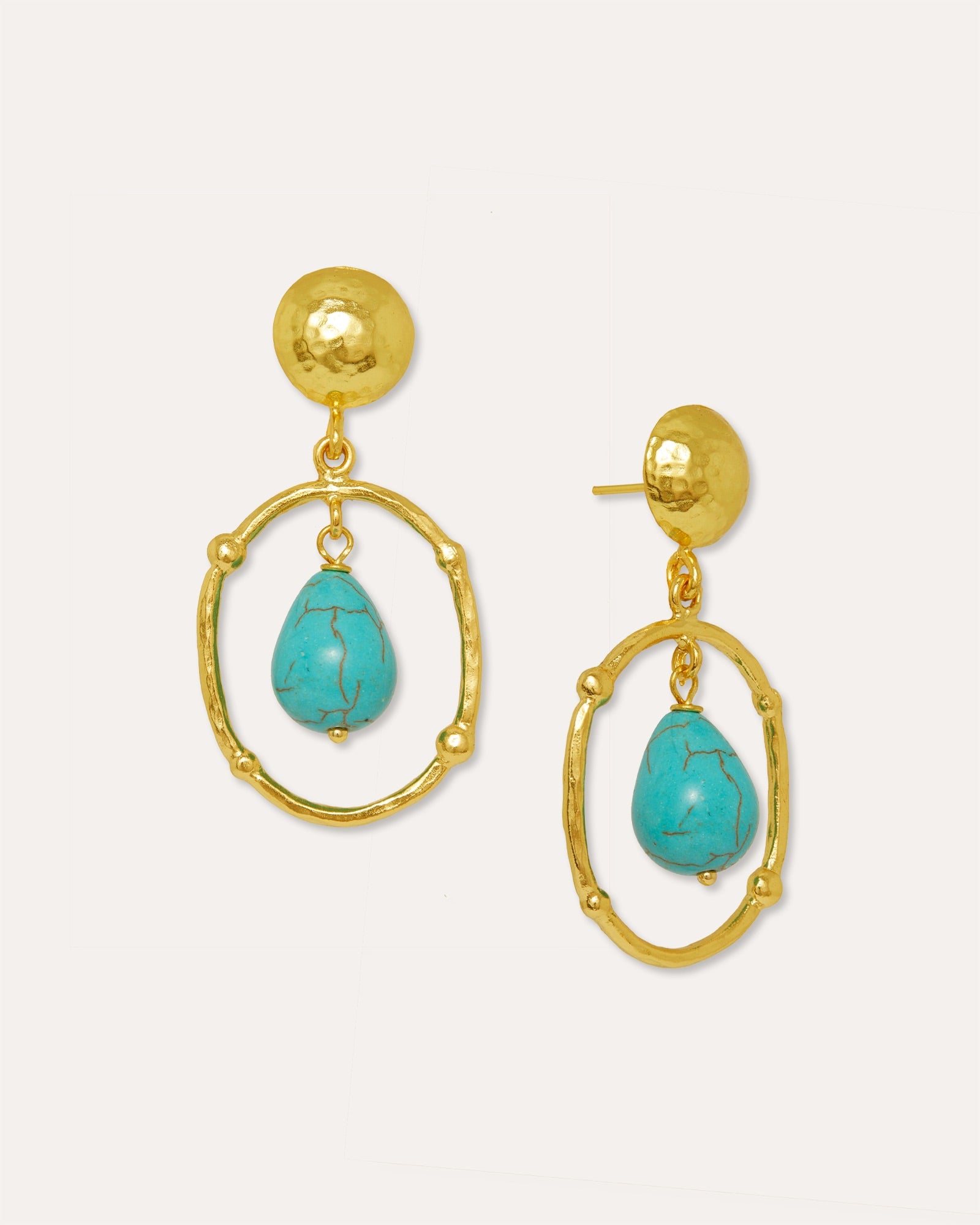 Sloane Turquoise Drop Stud Earrings | Ottoman Hands