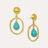 Sloane Turquoise Drop Stud Earrings | Sustainable Jewellery by Ottoman Hands