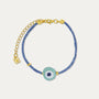 Solana Evil Eye Blue Beaded Bracelet | Sustainable Jewellery by Ottoman Hands