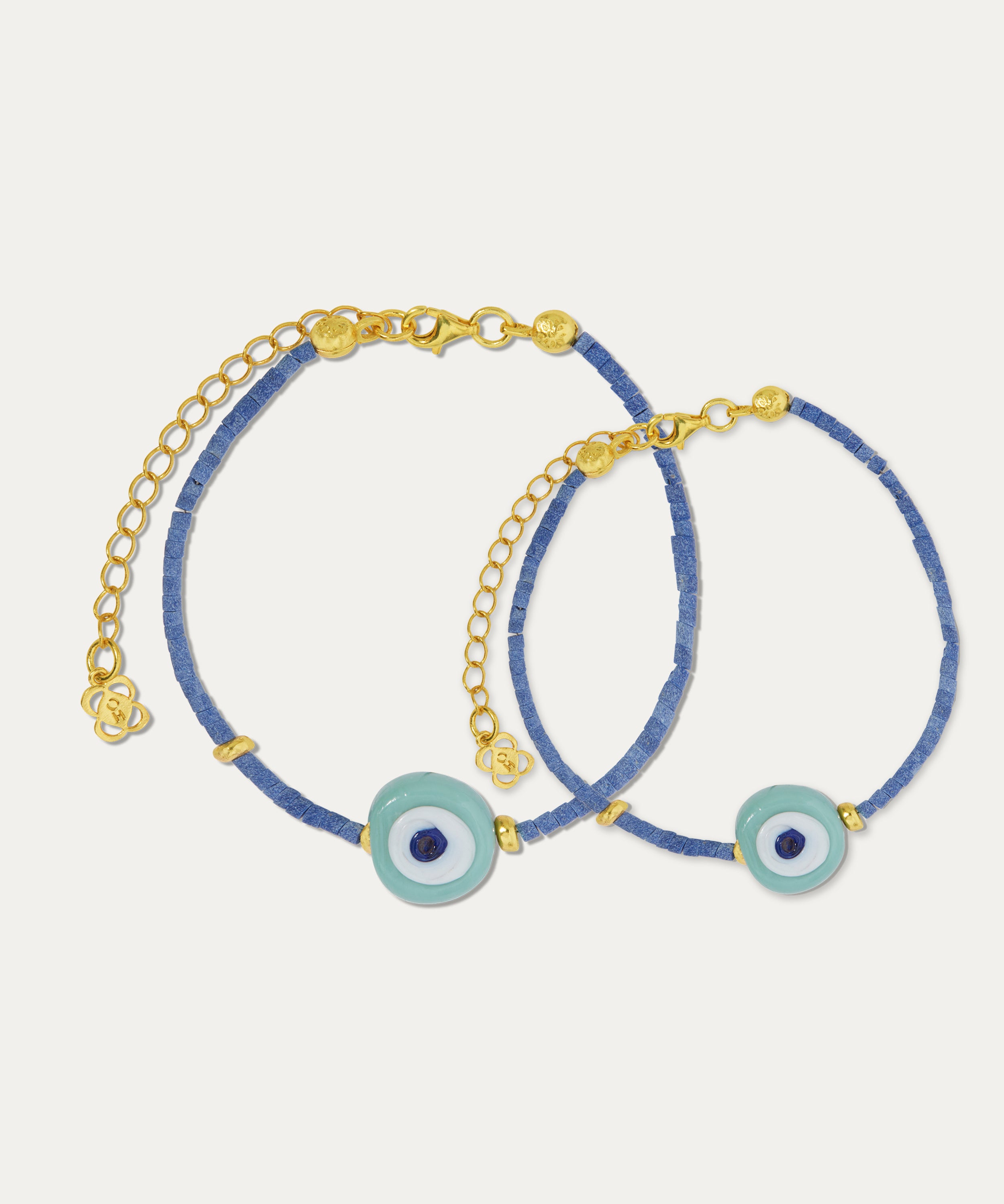 Solana Evil Eye Beaded Bracelet - Mother & Child Set | Sustainable Jewellery by Ottoman Hands