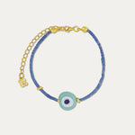 Children's Solana Evil Eye Blue Beaded Bracelet | Sustainable Jewellery by Ottoman Hands