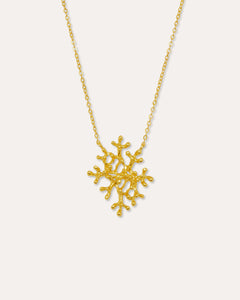 Sophia Gold Coral Pendant Necklace | Sustainable Jewellery by Ottoman Hands