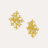 Sophia Gold Coral Stud Earrings | Sustainable Jewellery by Ottoman Hands