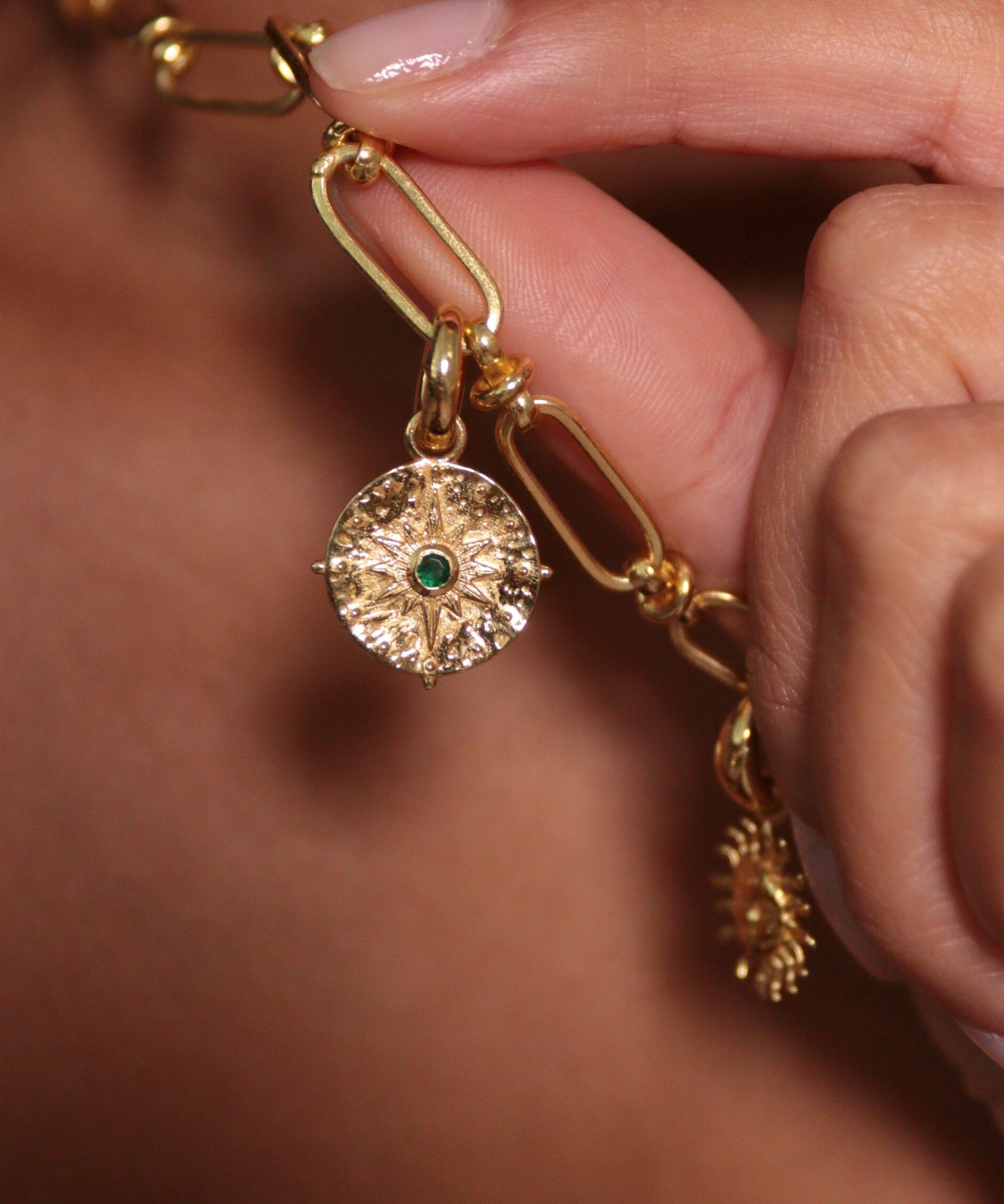 Crystal North Star Charm | Sustainable Jewellery by Ottoman Hands