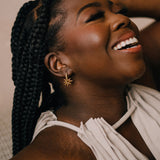 Stephanie Yeboah Nsoromma Star Hoop Earrings - Green | Sustainable Jewellery by Ottoman Hands