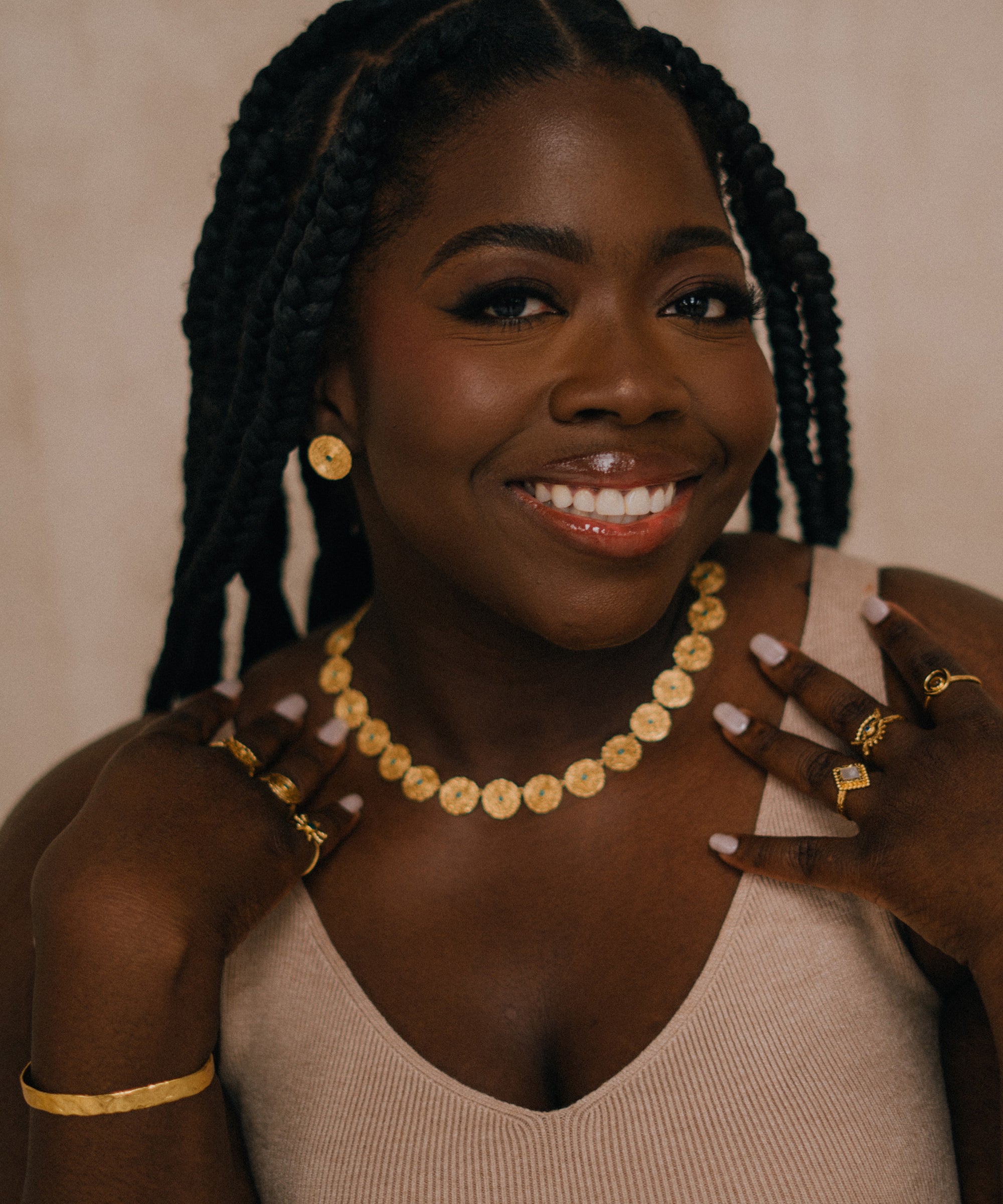 Stephanie Yeboah Adinkrahene Malachite Necklace | Sustainable Jewellery by Ottoman Hands