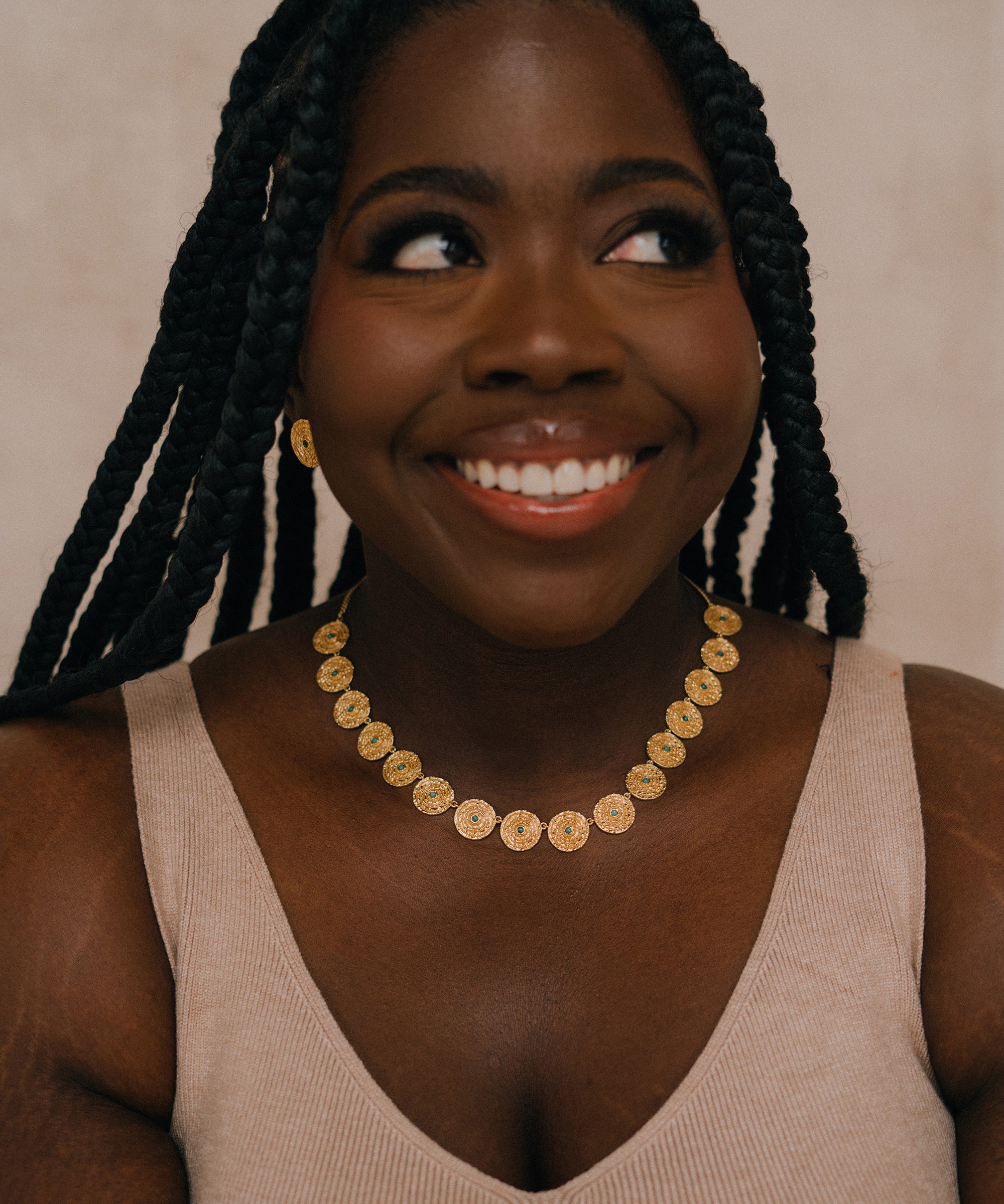 Stephanie Yeboah Adinkrahene Malachite Necklace | Sustainable Jewellery by Ottoman Hands