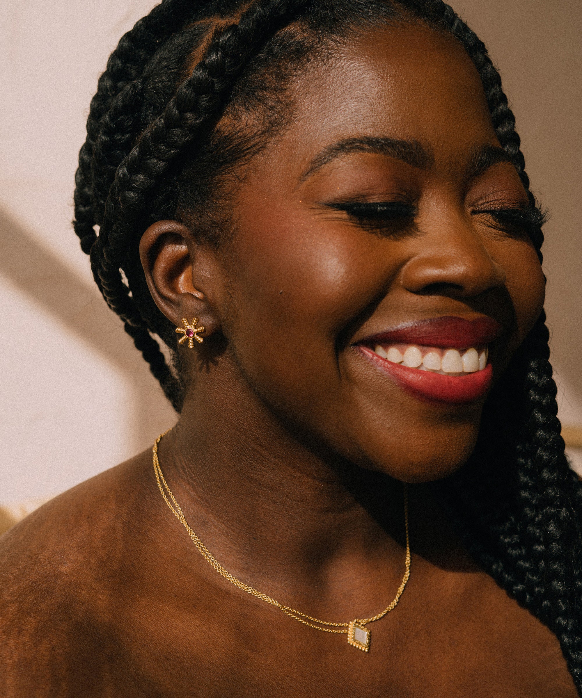 Stephanie Yeboah Adwoa Mother of Pearl Pendant Necklace | Sustainable Jewellery by Ottoman Hands