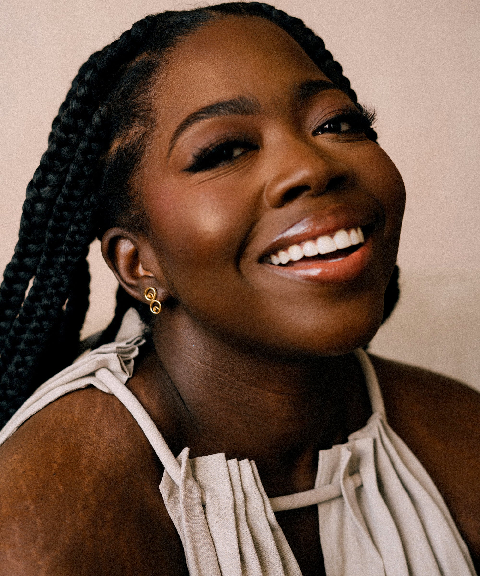 Stephanie Yeboah Mate Masie Tiger's Eye Stud Earrings | Sustainable Jewellery by Ottoman Hands