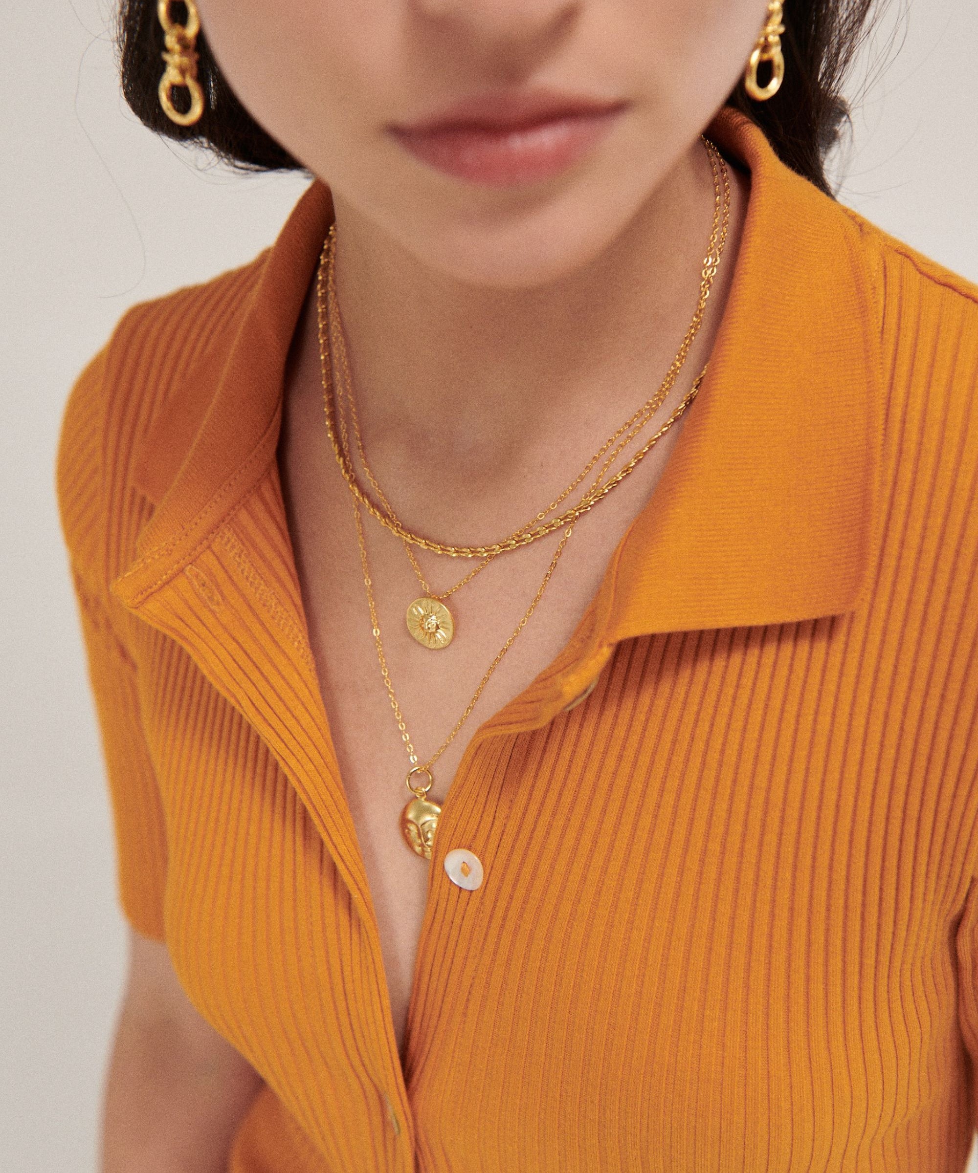 Sun & Moon Necklace Layering Set | Sustainable Jewellery by Ottoman Hands