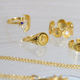 Sunray Signet Ring