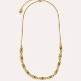 Emerald Green CZ Tennis Necklace