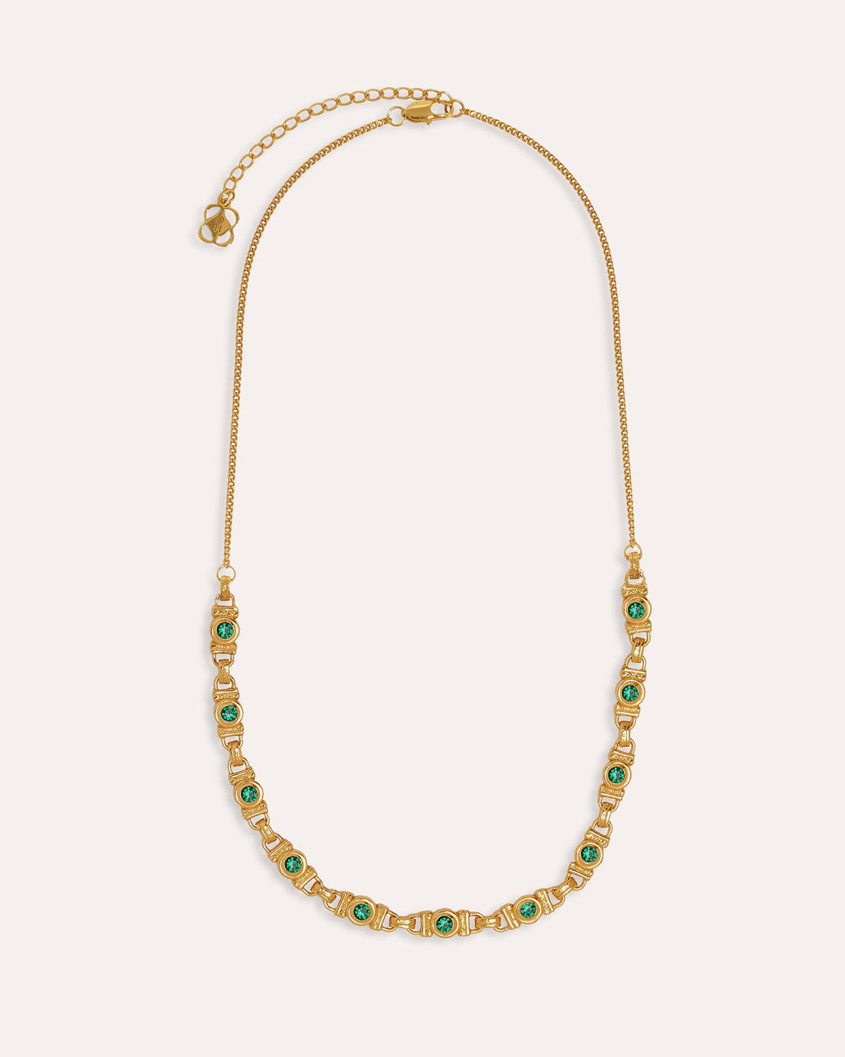 Emerald Green CZ Tennis Necklace
