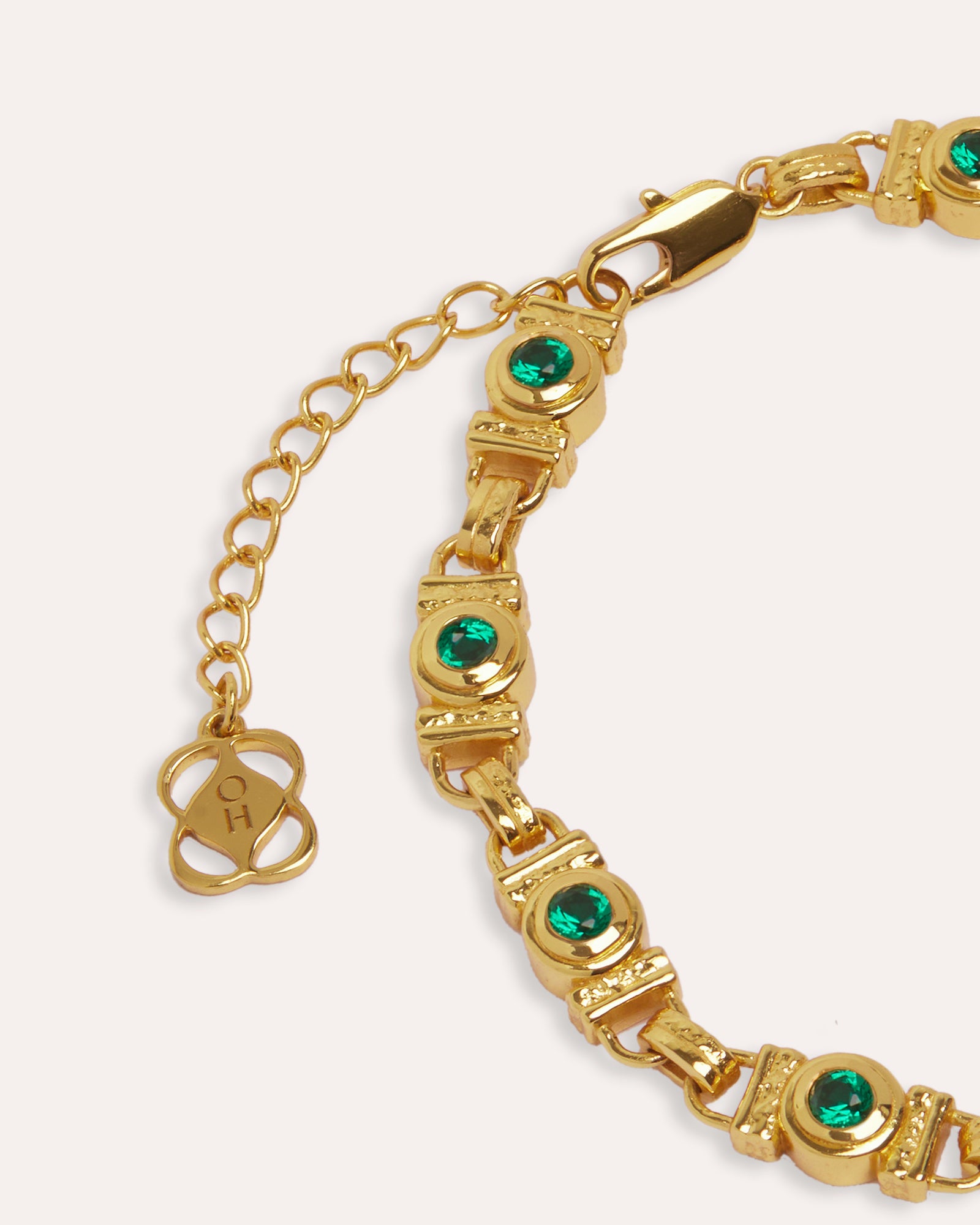 Emerald Green CZ Tennis Bracelet | Sustainable Jewellery by Ottoman Hands