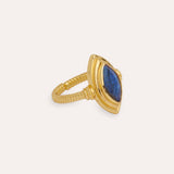Marquise Labradorite Stacking Ring | Sustainable Jewellery by Ottoman Hands