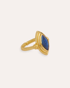 Marquise Labradorite Stacking Ring | Sustainable Jewellery by Ottoman Hands