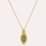 Marquise Labradorite Pendant Necklace | Sustainable Jewellery by Ottoman Hands