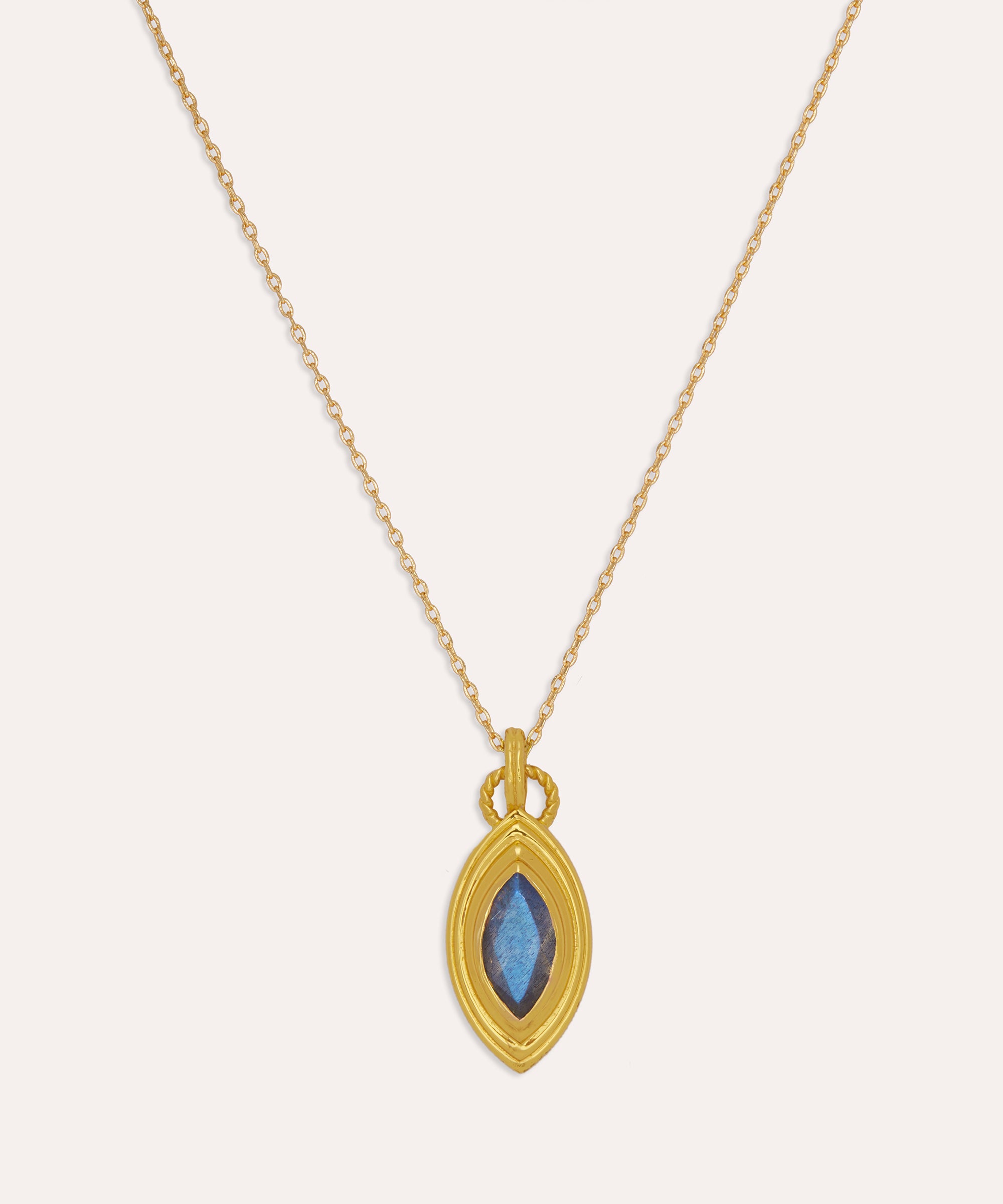 Marquise Labradorite Pendant Necklace | Sustainable Jewellery by Ottoman Hands