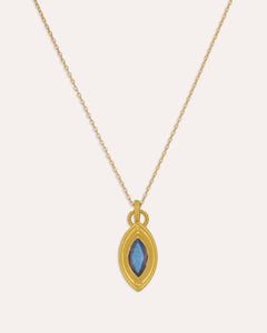 Marquise Labradorite Pendant Necklace | Sustainable Jewellery by Ottoman Hands