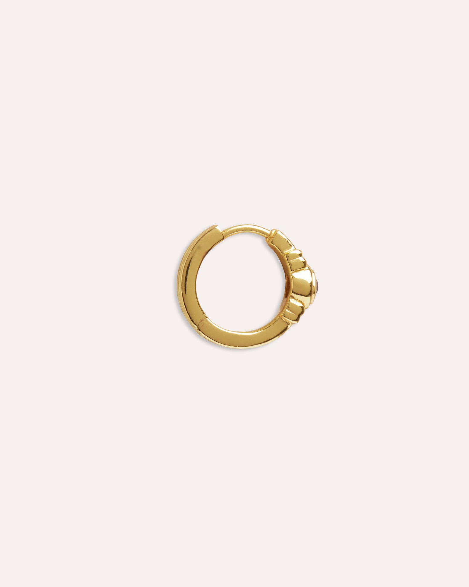 White Topaz Huggie Earrings | Sustainable Jewellery by Ottoman Hands