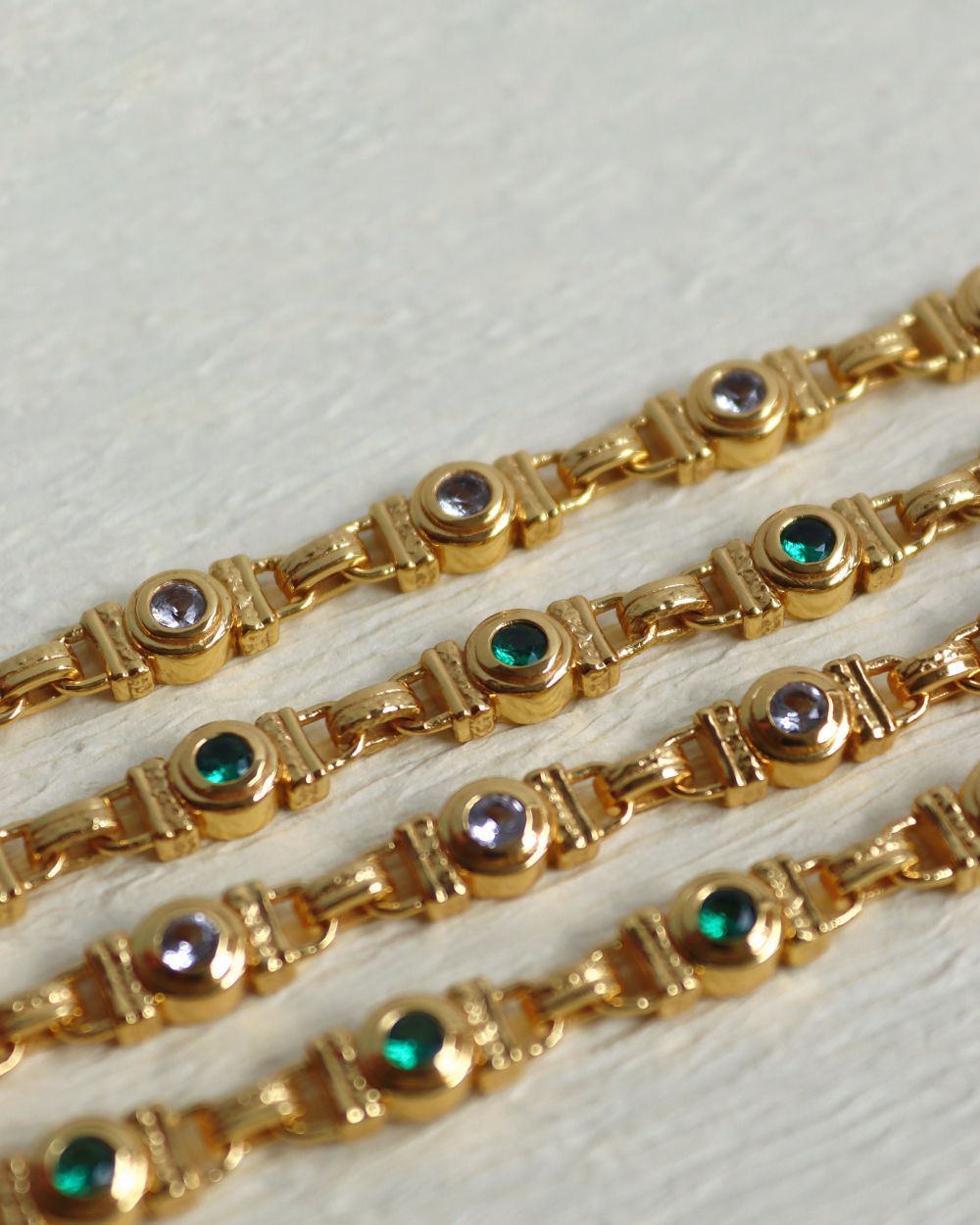 Emerald Green CZ Tennis Bracelet | Sustainable Jewellery by Ottoman Hands