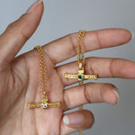 Tennis T Bar Necklaces | Ottoman Hands Jewellery