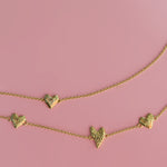 Triple Heart Chain Bracelet | Ottoman Hands Jewellery