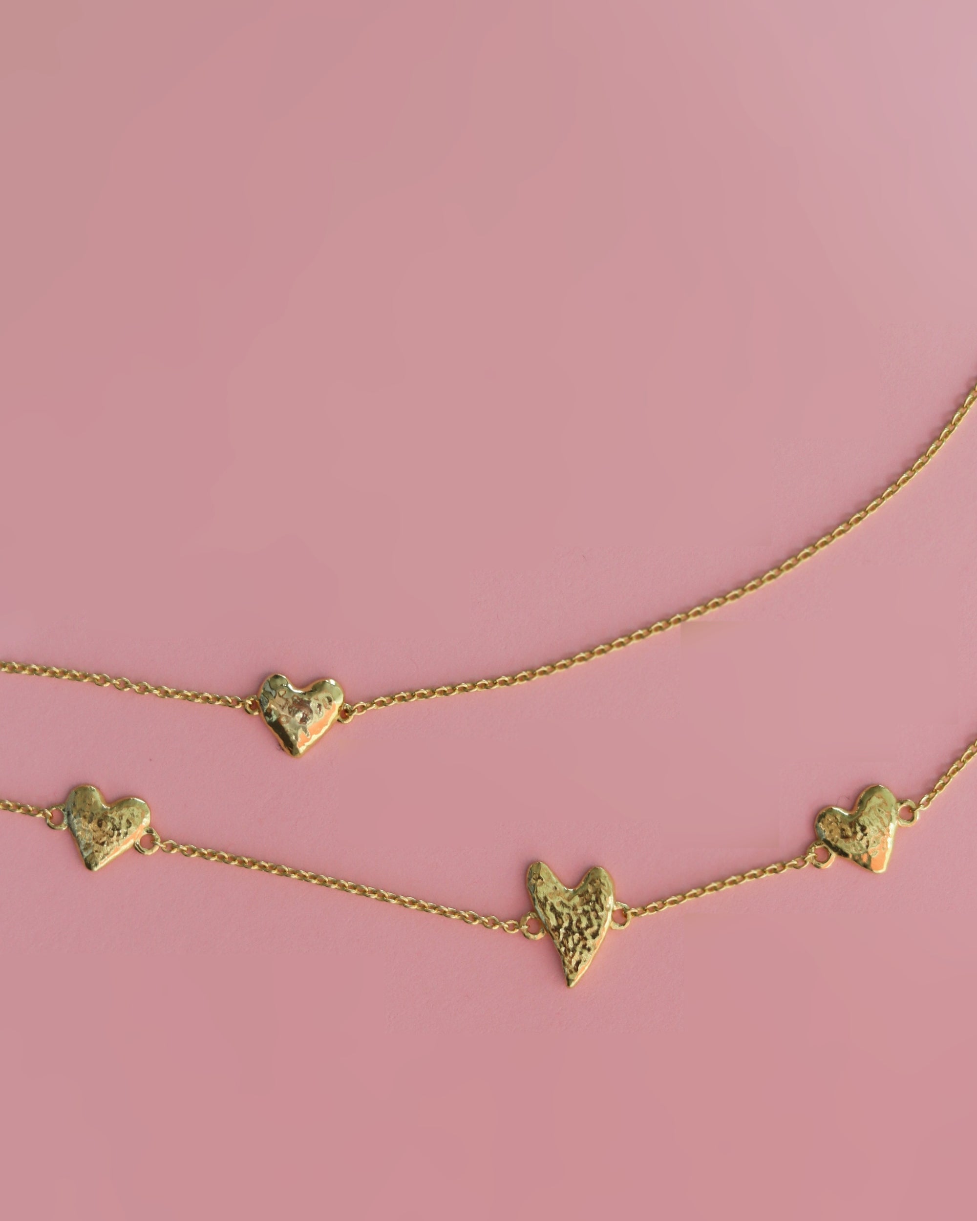 Triple Heart Chain Bracelet | Ottoman Hands Jewellery