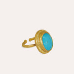 Turquoise Cocktail Ring | Sustainable Jewellery by Ottoman Hands